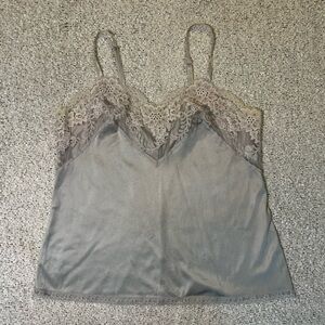 Vintage Applause Women's Lace Hem Slip Camisole Top Size 32